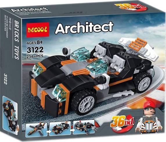 Конструктор Decool 3122 Транспорт 36 в 1, 256 деталей аналог Лего Техник LEGO Technic