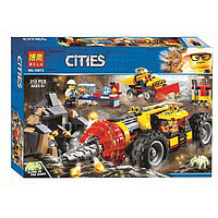 Конструктор Bela Cities 10875 Тяжелый бур для горных работ (аналог Lego City 60186) 312 деталей