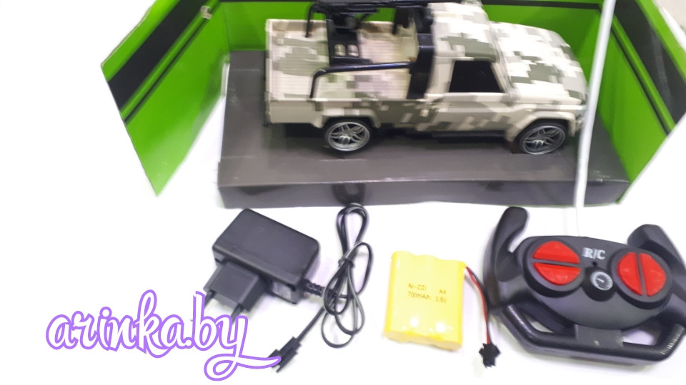 Машинка на радиоуправлении Джип военный (масштаб 1:18) - фото 4 - id-p90946898