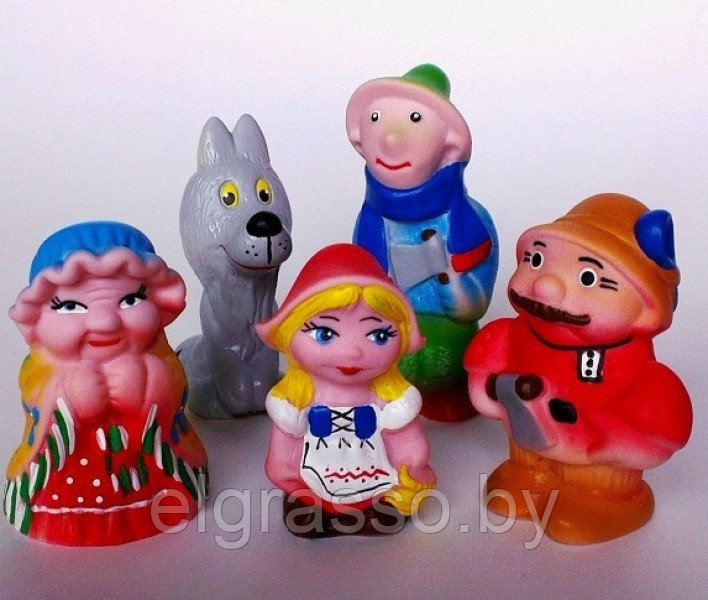 Набор резиновых игрушек по сказке "Красная шапочка" , Кудесники