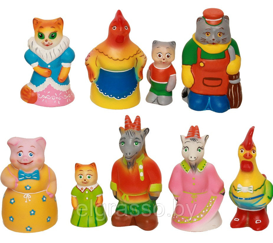 Набор резиновых игрушек по сказке "Кошкин дом", СИ-310, Кудесники - фото 3 - id-p90947934