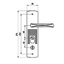 Ручка СТАНДАРТ РН-СТ222Y унив. для китайских металлических дверей, фото 3