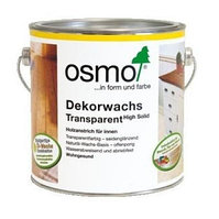 Масло цветное для внутренних работ «Osmo» «Dekorwachs Transparent» 0,75 л.