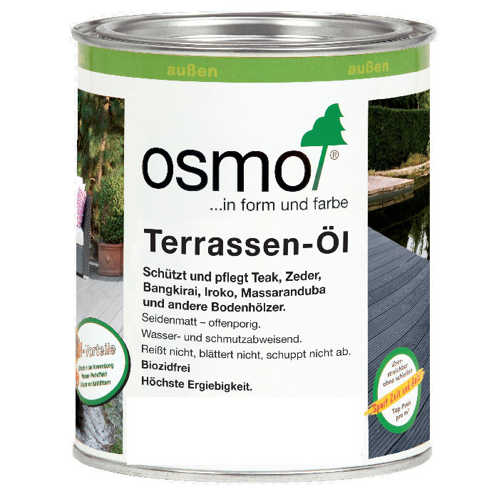 Масло для террас специальное для разных сортов древесины «Osmo» Terrassen-Ole 0,75 л., фото 1