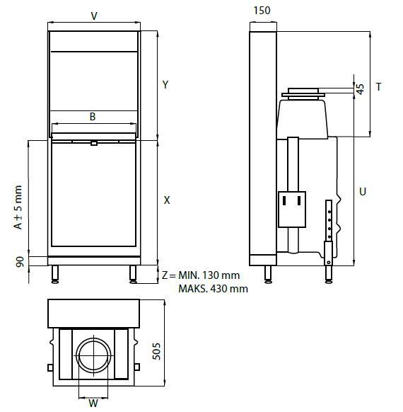 Каминная топка KFD Linea V 810 - фото 5 - id-p76218065