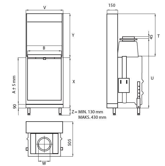 Каминная топка KFD Linea V 1190 - фото 6 - id-p76218067