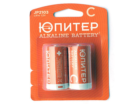 Батарейка C LR14 1,5V alkaline 2шт., фото 2