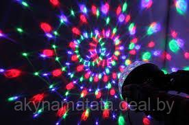 Диско шар Magic Ball Light MP3 с флешкой, Светодиодный проектор для дома "Цветомузыка" - фото 4 - id-p91036570