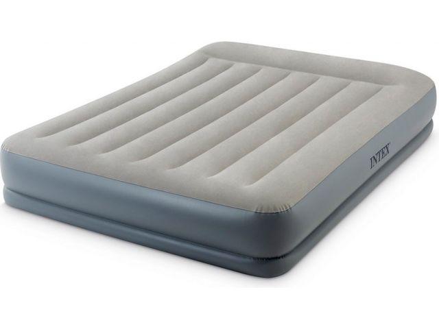 Надувной матрас Intex PILLOW REST MID-RISE AIRBED 152х203х30 64118 - фото 1 - id-p91041643