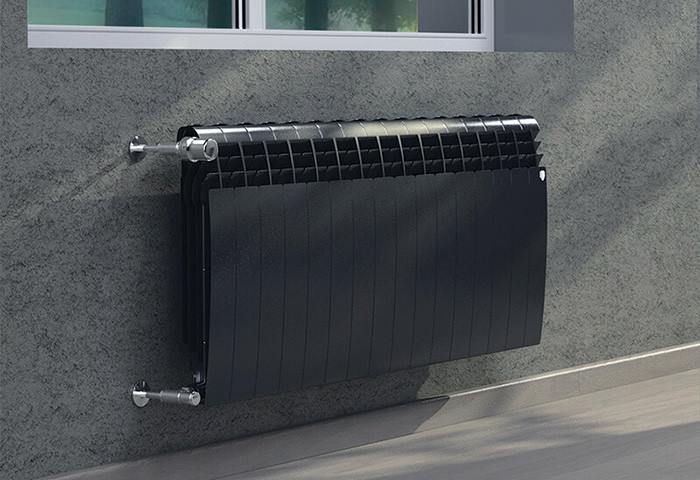 Биметаллический радиатор Royal Thermo BiLiner 500 (черный) 10 сек