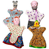 Кукольный театр бибабо 2в1, Курочка Ряба, Маша и Медведь, Кудесники, фото 3