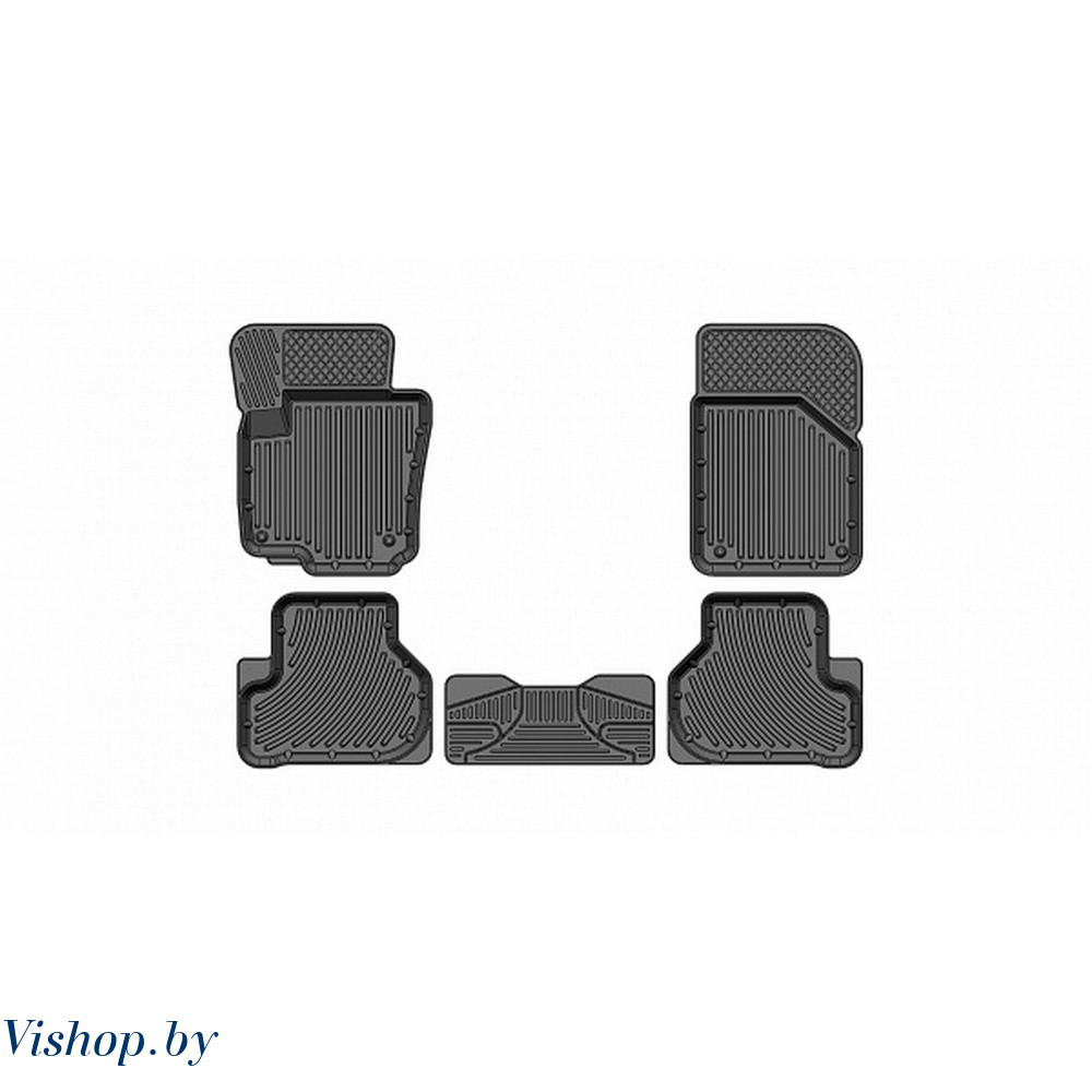 Коврики резиновые в салон 3D PREMIUM для Skoda Yeti Черные