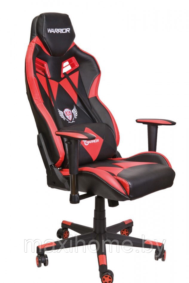 Кресло поворотное BUGATTI, ECO, черный+красный - фото 5 - id-p69813335
