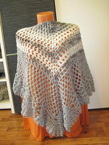 Вязаные шали ручной работы - оригинальные подарки для женщин 170 * 80 см. - фото 4 - id-p91075589