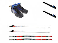 Комплект лыжный с креплением NNN, палками и ботинками Arena