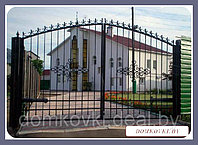 Ворота из ковки Кованые распашные ворота модель 31