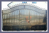 Кованые ворота металлические ажурные модель 58