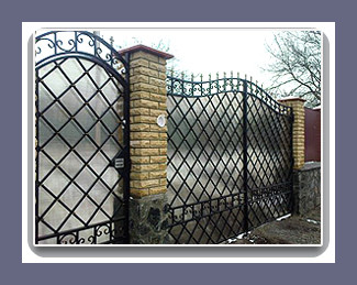 Ворота кованые решетчатые модель 85