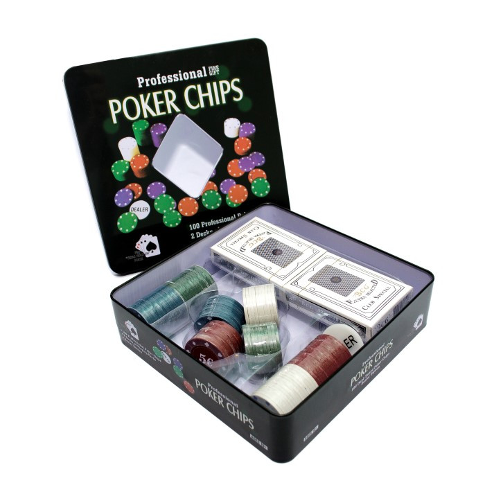 Набор для покера "POKER CHIP" 101 фишка (коробка) - фото 1 - id-p91077264