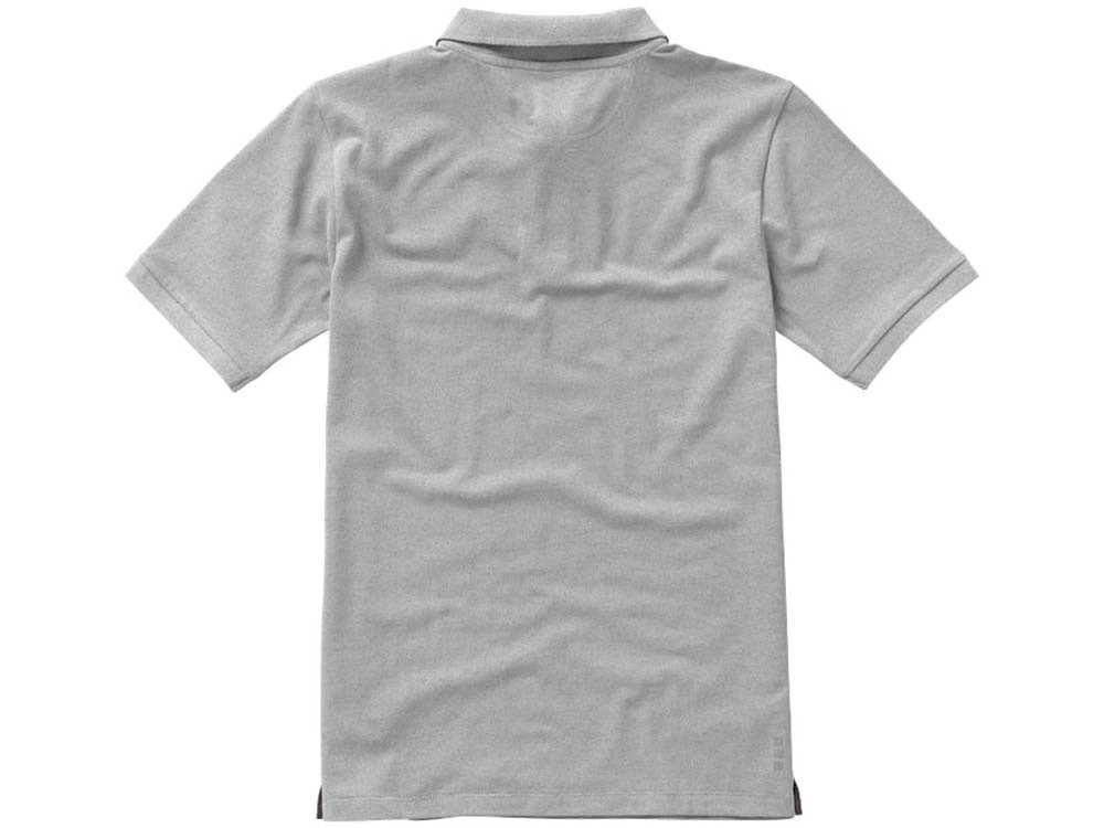 Calgary мужская футболка-поло с коротким рукавом, серый меланж - фото 7 - id-p91078046