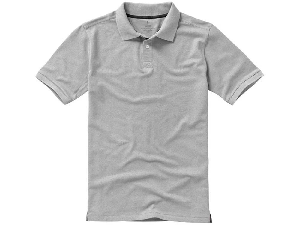 Calgary мужская футболка-поло с коротким рукавом, серый меланж - фото 8 - id-p91122349