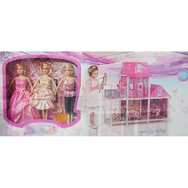 Дом для кукол Барби Bettina с куклами и мебелью 66883 - фото 7 - id-p91148818