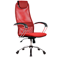 Кресло компьютерное Metta BK-8CH 22 (красная сетка)