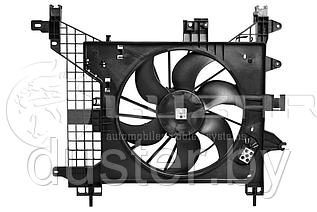 Вентилятор охлаждения радиатора Renault Duster с кондиционером LUZAR (Украина)