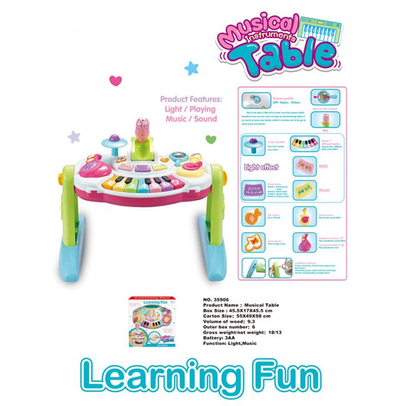 Детский игровой музыкальный развивающий центр- столик для детей от 1 года, Learning Fun 35906
