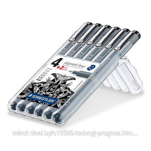 Набор капиллярных ручек STAEDTLER pigment liner, 6шт. 