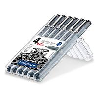 Набор капиллярных ручек STAEDTLER pigment liner, 6шт.