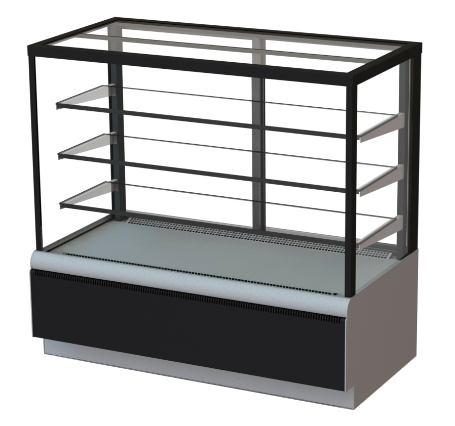 Кондитерская холодильная витрина Полюс KC70 VV 0,9-1 (ВХСв - 0,9д Carboma Cube Люкс Техно)