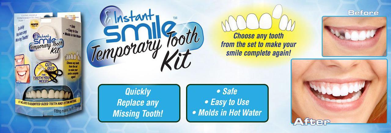 Набор для быстрой замены зуба Instant Smile Temporary Tooth Kit - фото 7 - id-p91221523