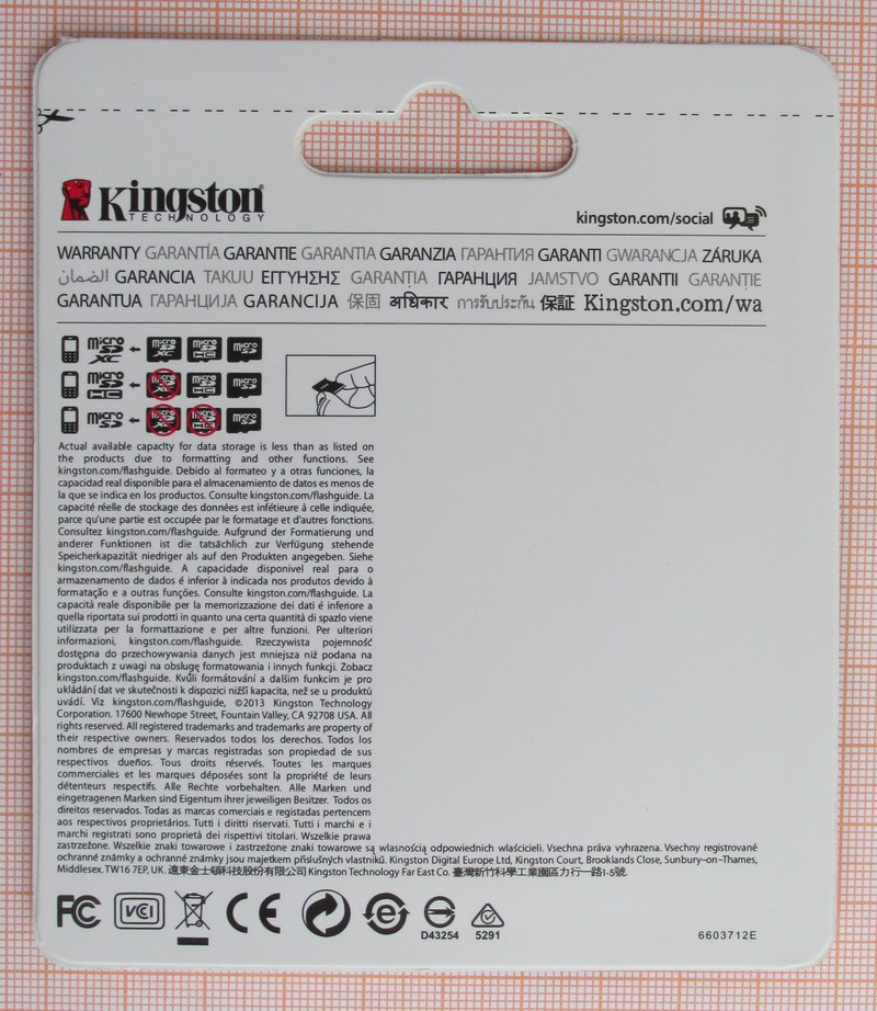 Флешка Kingston 32GB microSDHC class 10 + Adapter SDHC - фото 2 - id-p91224303