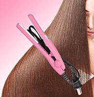  Профессиональный мини выпрямитель для волос Утюг розовый Керамика
