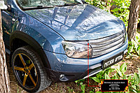 Накладки на передние фары (реснички) Renault Duster 2010-2014 (I поколение)), фото 1