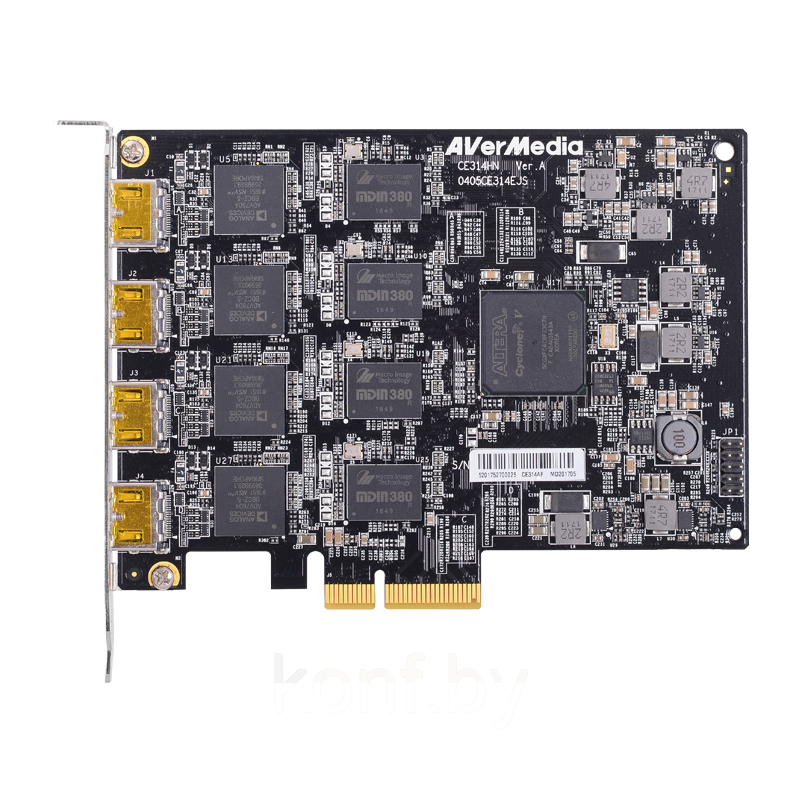Карта захвата AVerMedia 4-Channel Full HD HDMI PCIe Capture Card CE314HN - фото 2 - id-p91238968
