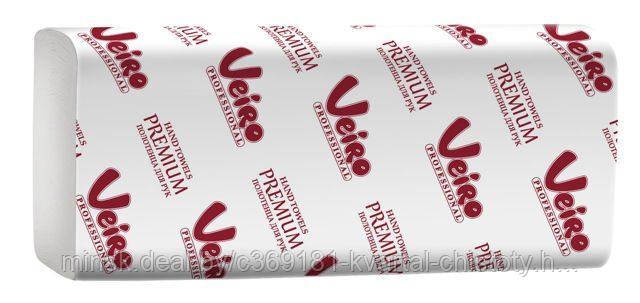 Полотенца бум 2-слойные V-сложения Veiro Premium KV306 (200 л/уп, целлюлоза, белый), РФ