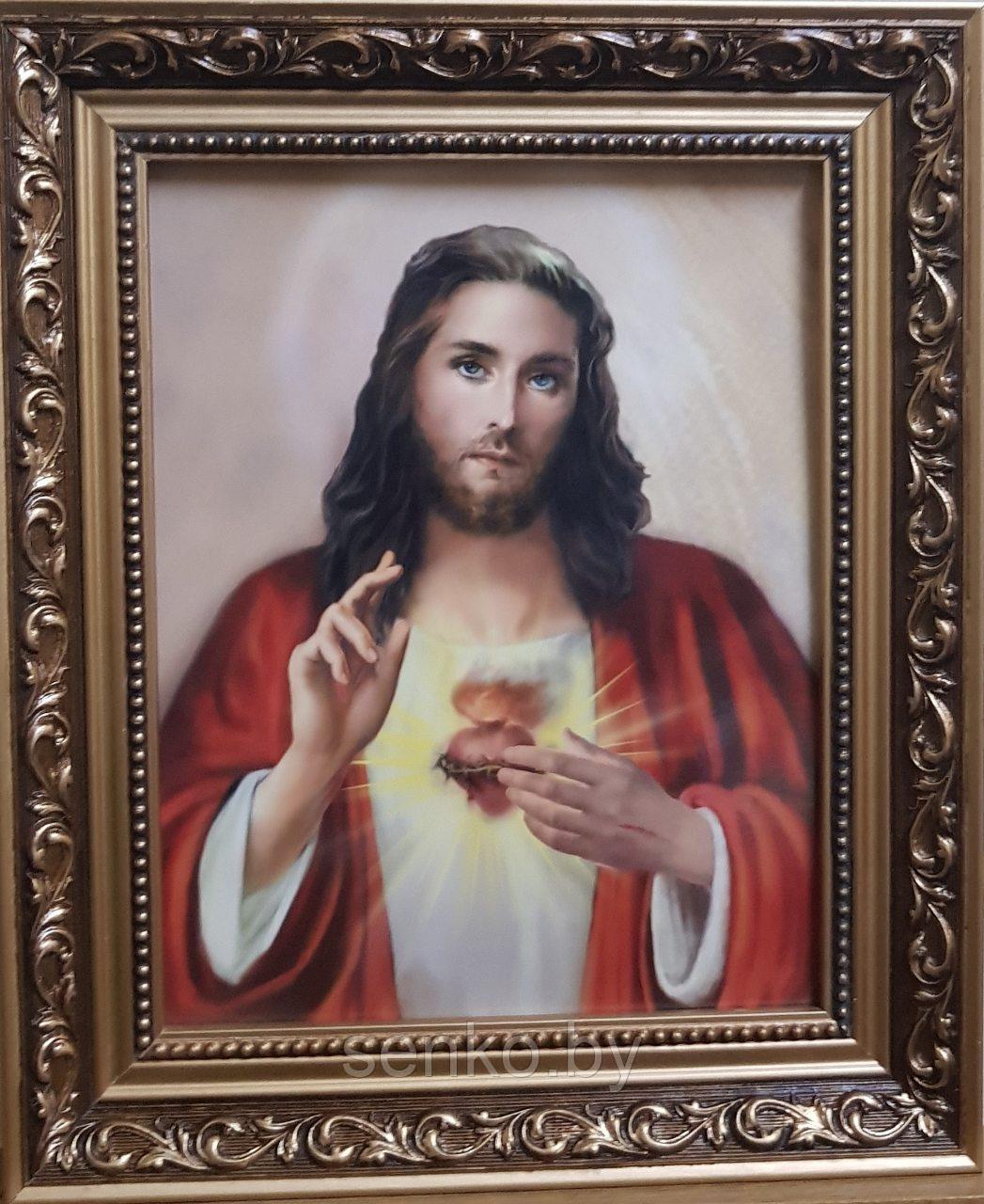 Икона 20 на 25см N3 Сердце Иисуса - фото 1 - id-p91241831