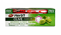 Зубная паста Олива (Dabur Herb'l Olive), 150г – с зубной щеткой