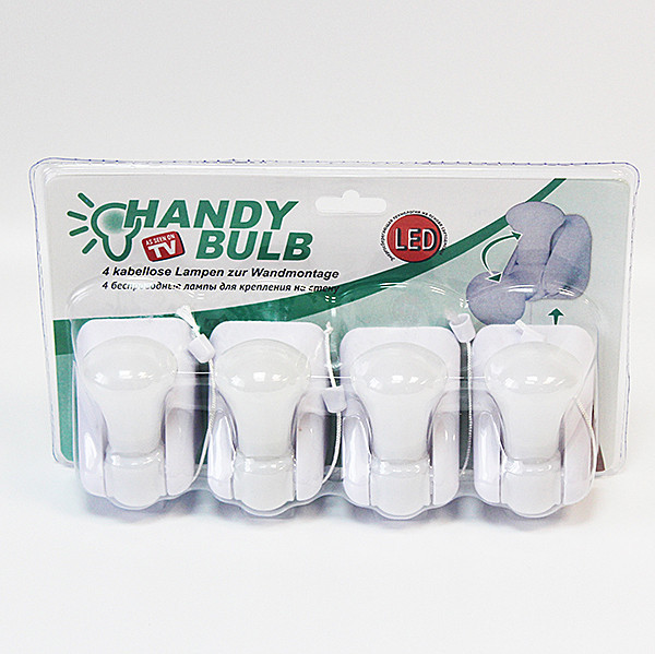 Набор лампочек на батарейках Handy Bulb (4 штуки) - фото 3 - id-p91275060