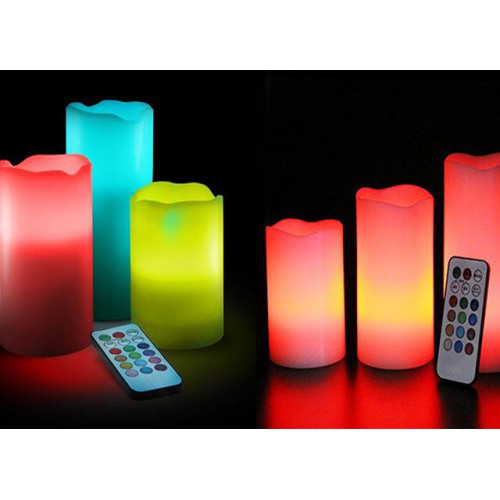 Светодиодные LED свечки Luma Candles на пульте управления ( 3 шт.) - фото 1 - id-p91275220