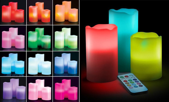 Светодиодные LED свечки Luma Candles на пульте управления ( 3 шт.) - фото 5 - id-p91275220