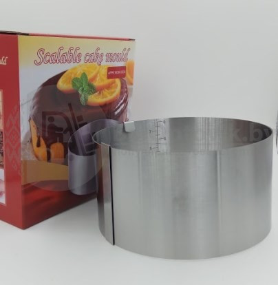 Раздвижное кольцо для торта Scalable cake mould (d 16-30см) - фото 1 - id-p91275513