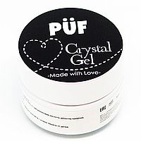Полигель "Crystal gel" №01 (белый) 15мл, Püf