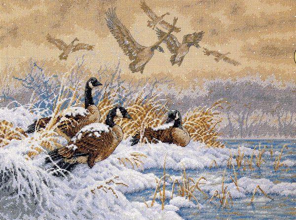Набор для вышивания крестом «Зимний перелет» ("Winter Retreat")