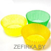Бумажные формы для капкейков ЖЁЛТЫЕ, 50х30