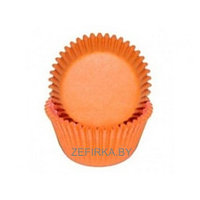 Бумажные формы для капкейков ОРАНЖЕВЫЕ, 50х30