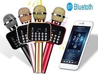 Беспроводной Bluetooth караоке микрофон K-316 со встроенной колонкой и дисплеем