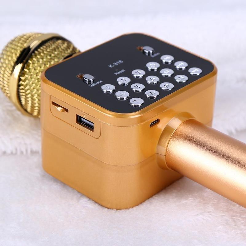 Беспроводной Bluetooth караоке микрофон K-316 со встроенной колонкой и дисплеем - фото 8 - id-p91277577